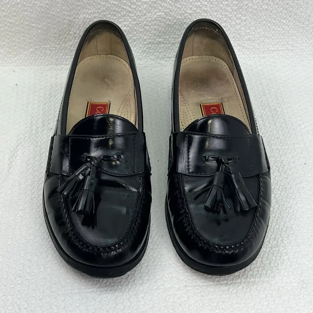 COLE HAAN CITY Mens Sz 9 Office Career Leather Tassel Loafers Shoes